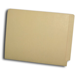 Manila Standard End Tab File Folder, Letter Size, 14pt., Single Ply End Tab, Fasteners in Position 5 (Model #1128-00B5 - previously Model #J1231-5)